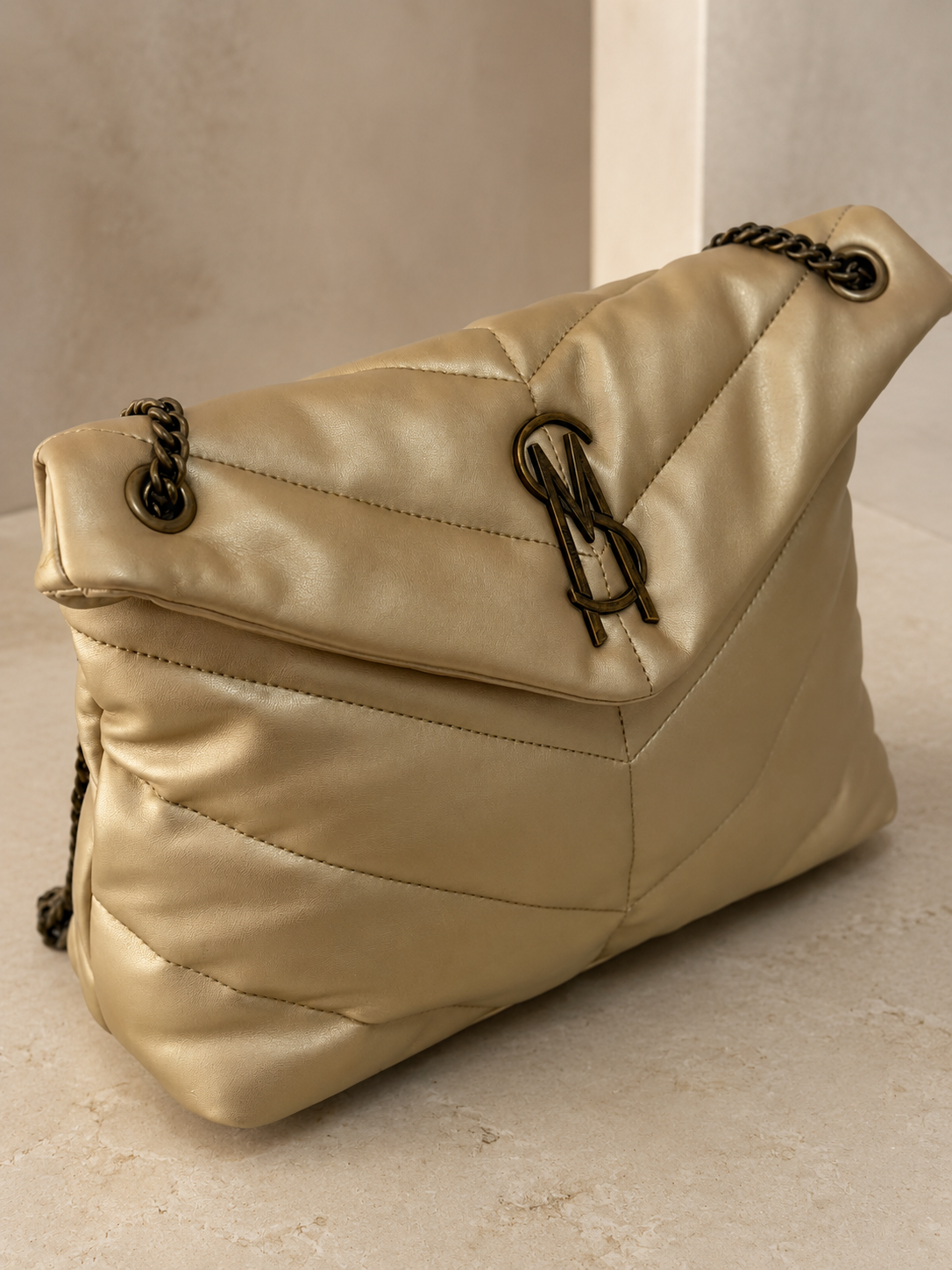 Steve Madden — Puffer Quilted Gold