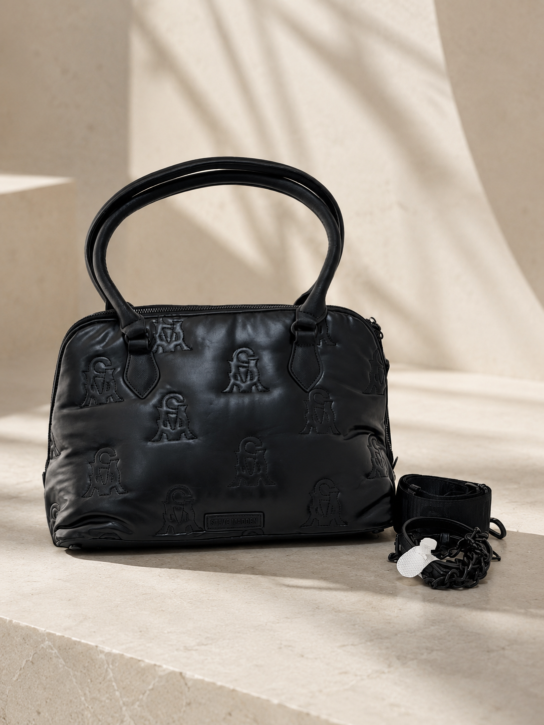 Steve Madden — Bowler Monogram e zezë